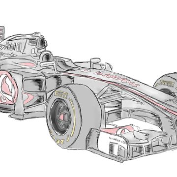 360x360 Mclaren 2012 F1 Car Unisex T Shirt By Sikelsh Redbubble - F1 Car Sketch