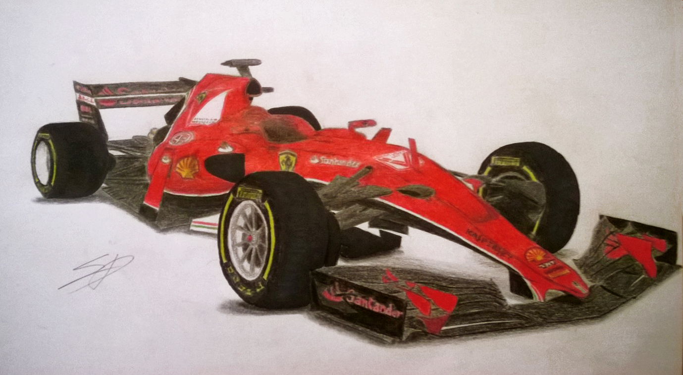 F1 Car Sketch at PaintingValley.com | Explore collection of F1 Car Sketch