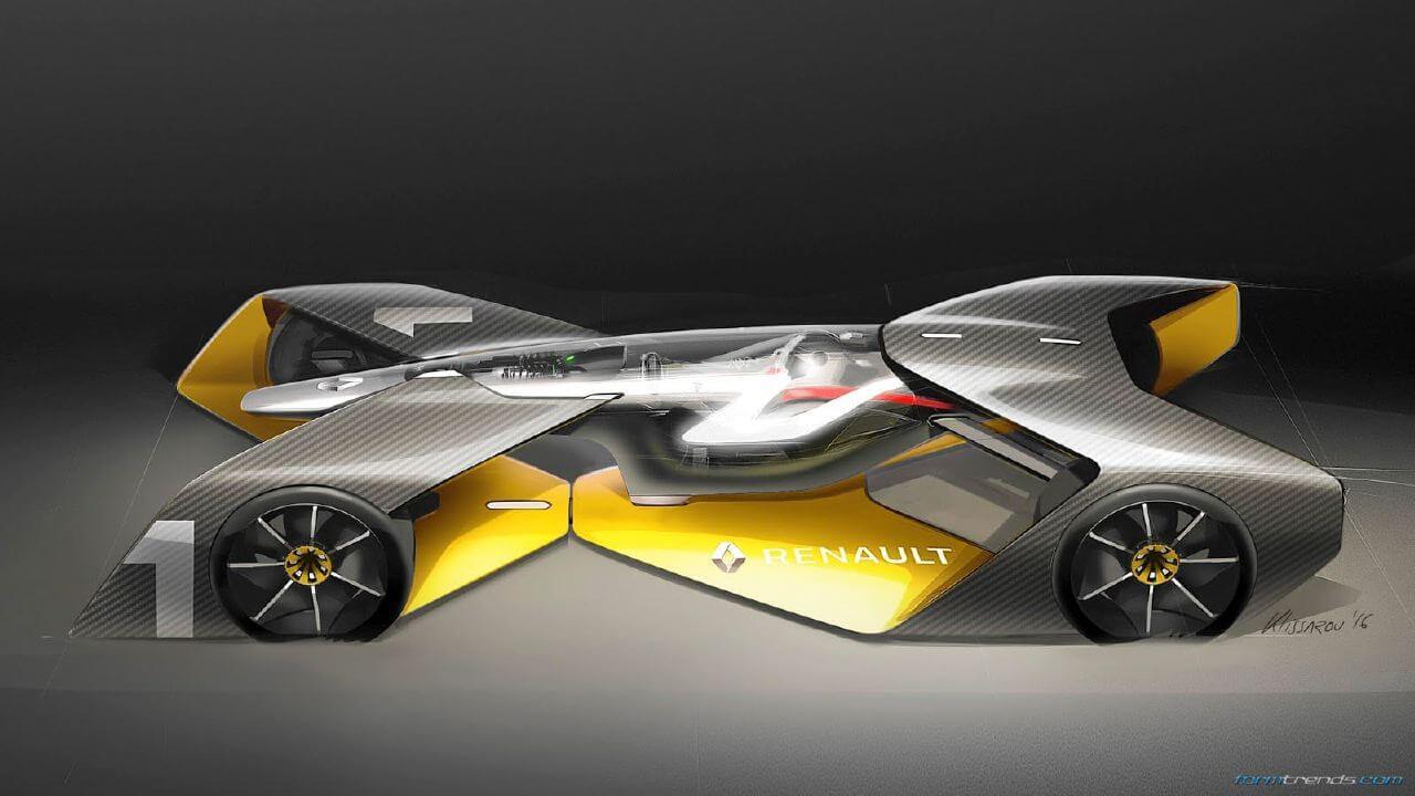 1280x720 Renault Reveals Future Of F1 In Rs 2027 Vision Concept - F1 Car Sketch