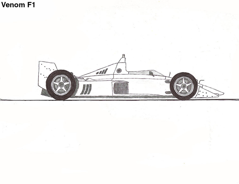 1019x784 Venom F1 Drawing By Venom800tt - F1 Car Sketch