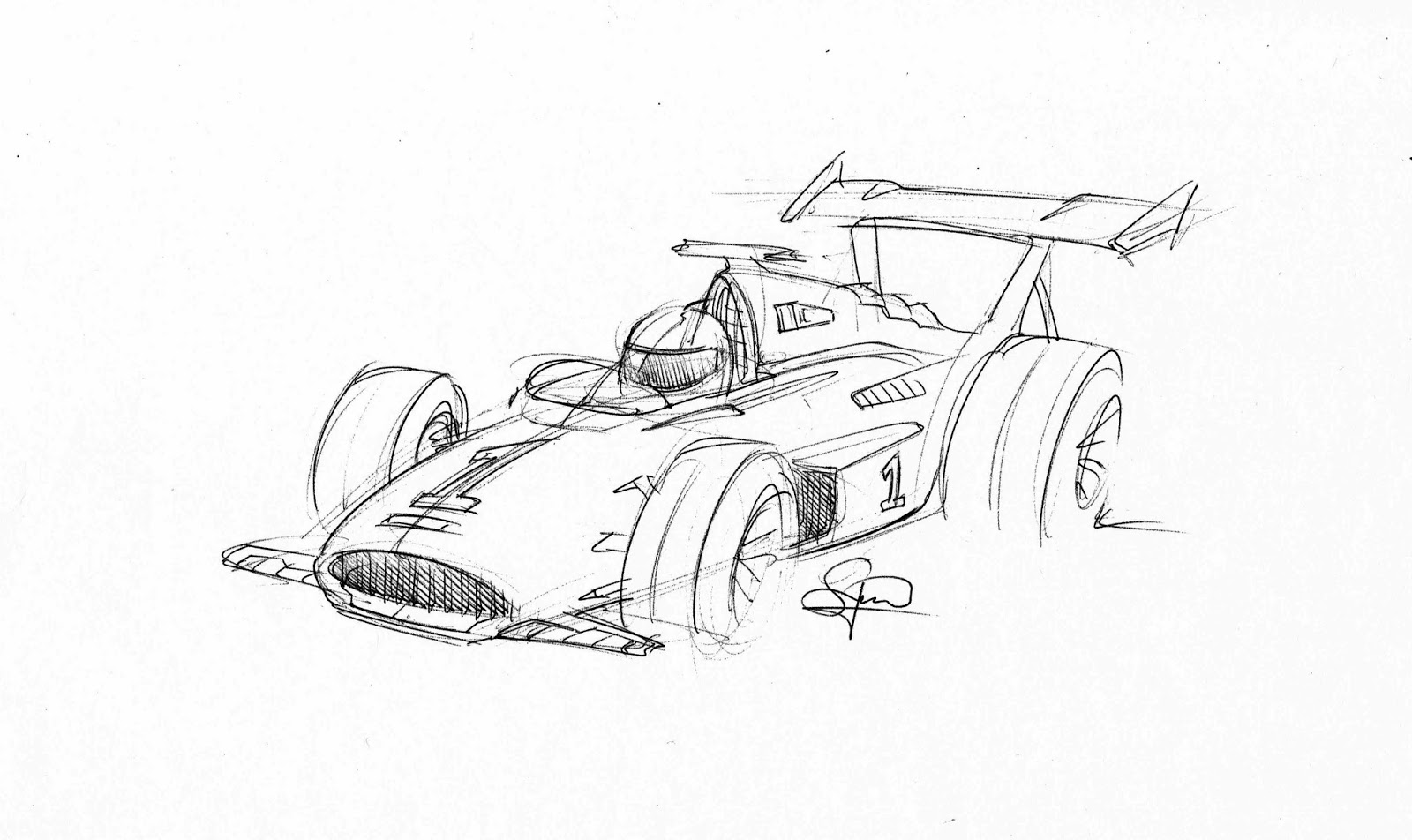 F1 Sketch at PaintingValley.com | Explore collection of F1 Sketch