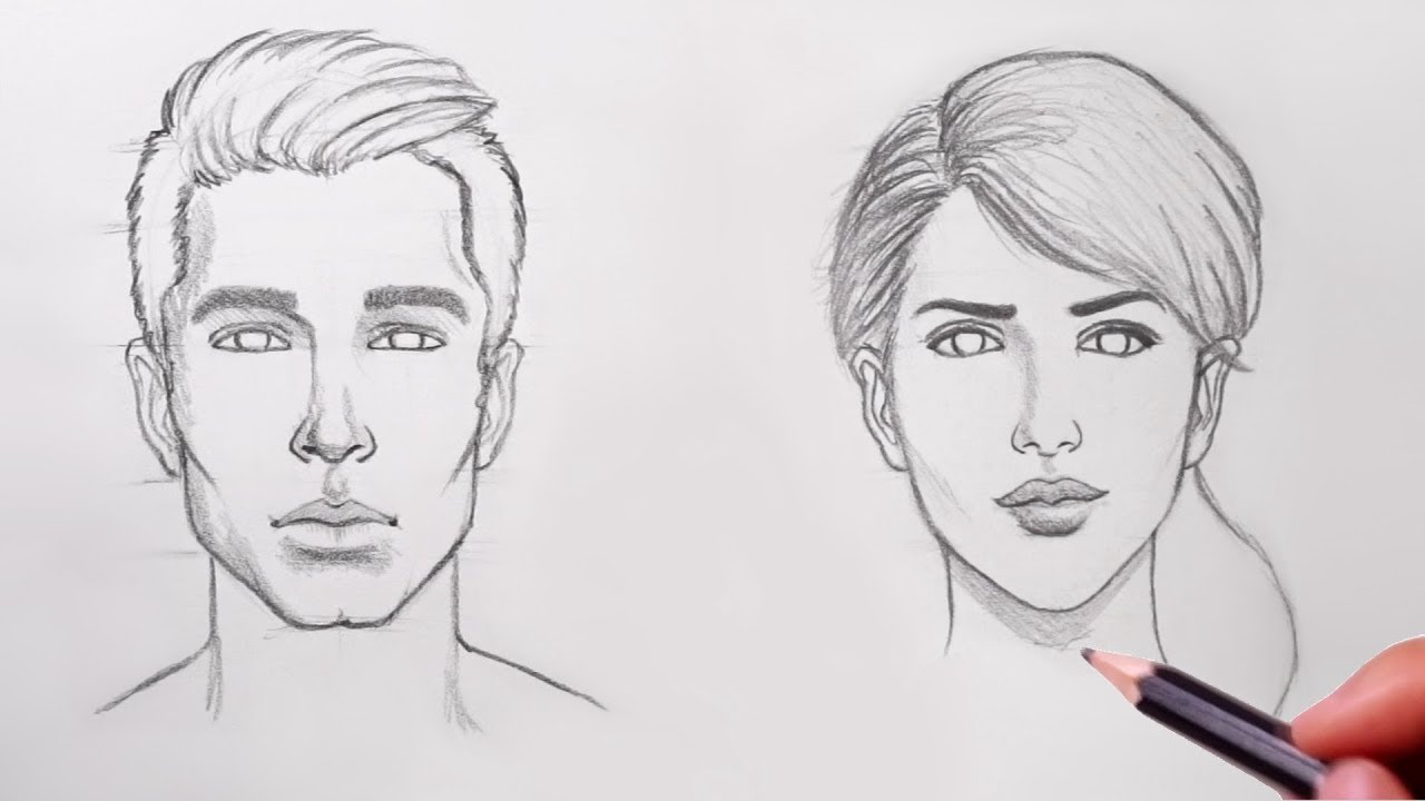 1280x720 How To Draw Faces - Face Art Sketch
