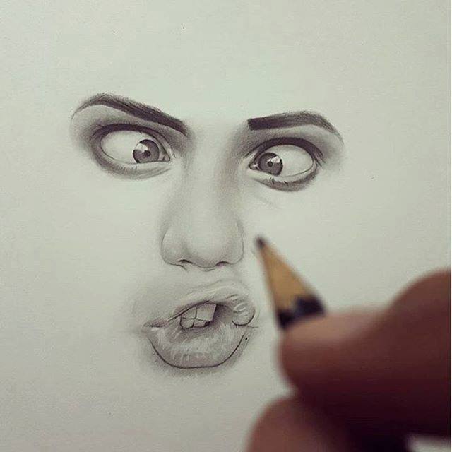 640x640 Realistic Face Drawing By Hisham Art - Face Art Sketch