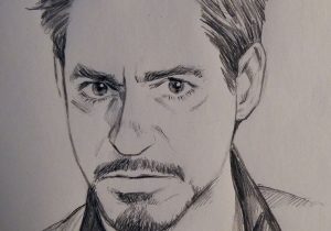 300x210 Art Sketch Korean Man Face Ideas - Face Art Sketch