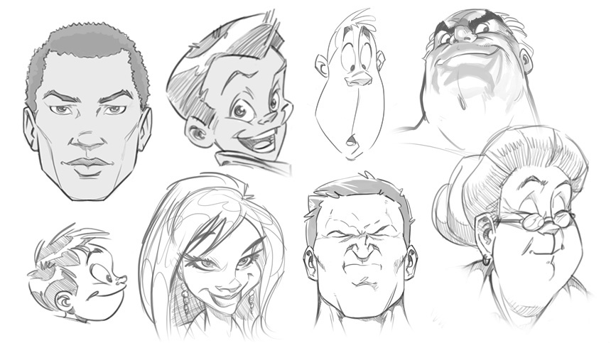 860x483 Drawing Masterclass Mastering The Human Face For Cartoon And - Face Cartoon Sketch