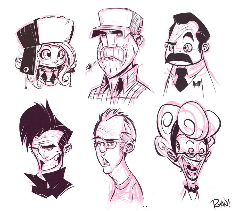 900x817 Faces By Frogbillgo - Face Cartoon Sketch
