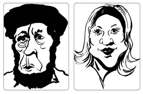 500x330 How To Draw Cartoons Like The Pros With Exaggerated Features - Face Cartoon Sketch