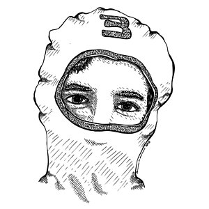 300x300 Face Mask Drawings Fine Art America - Face Mask Sketch