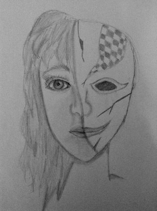 Half Boy Half Girl Face Drawing