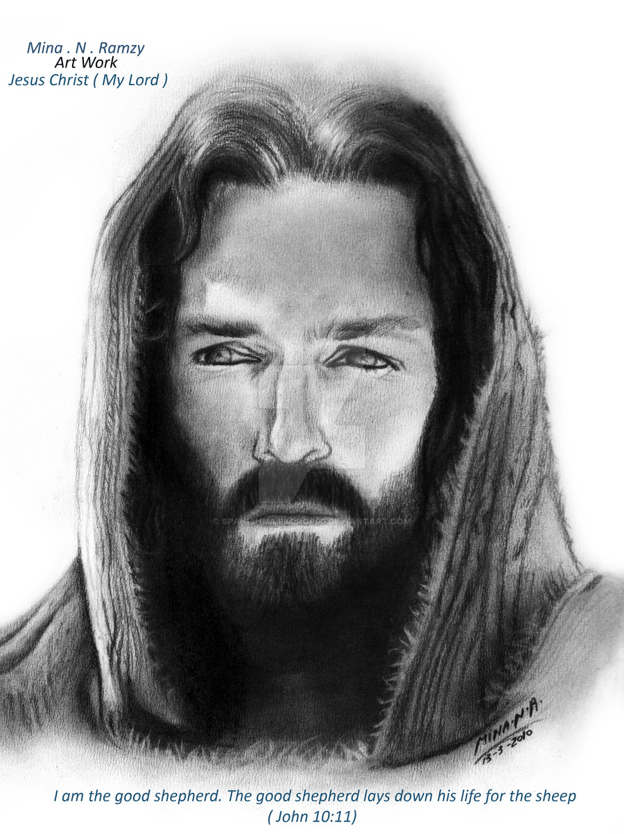 Face Of Jesus Sketch at PaintingValley.com | Explore collection of Face ...