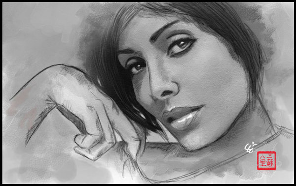 600x378 Face Painting Sketch By Somesoularts - Face Painting Sketch