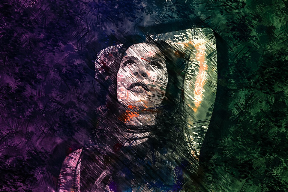 960x640 Free Photo Painting Drawing Face Paint Girl Woman Sketch - Face Painting Sketch