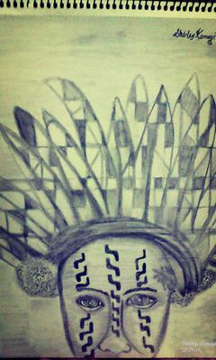 240x400 Traditional Face Painting - Face Painting Sketch