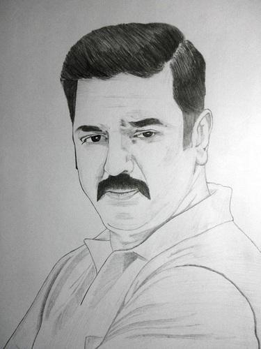 375x500 Portrait Pencil Sketching - Face Pencil Sketch