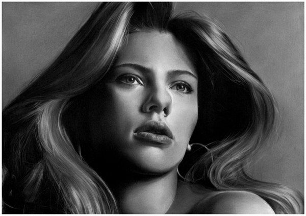 600x423 50 Amazing Pencil Drawings - Face Pencil Sketch