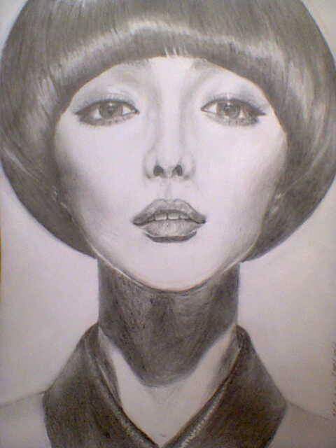 480x640 How To Draw A Self Portrait - Face Portrait Sketch