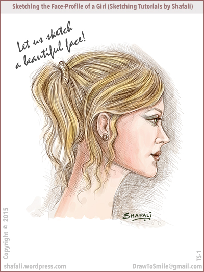 400x533 Sketching Tutorial How To Sketch The Facial Profile Of A - Face Profile Sketch