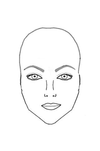 Face Shape Sketch at PaintingValley.com | Explore collection of Face ...