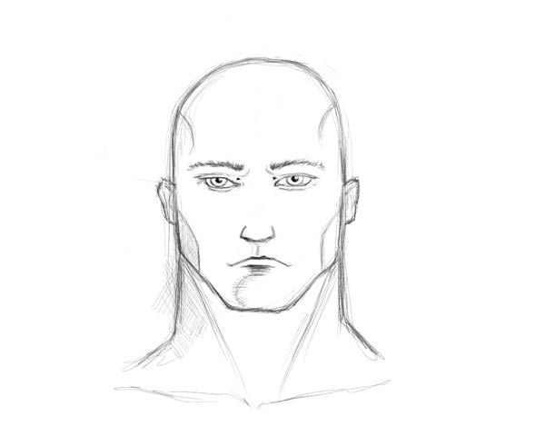 600x469 Face Drawing - Face Sketch