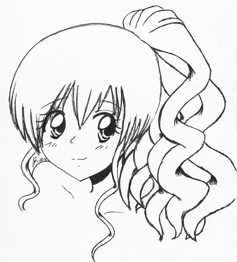 927x1024 Easy Anime Face Sketches Easy To Draw Anime Faces How To Draw - Face Sketch Anime
