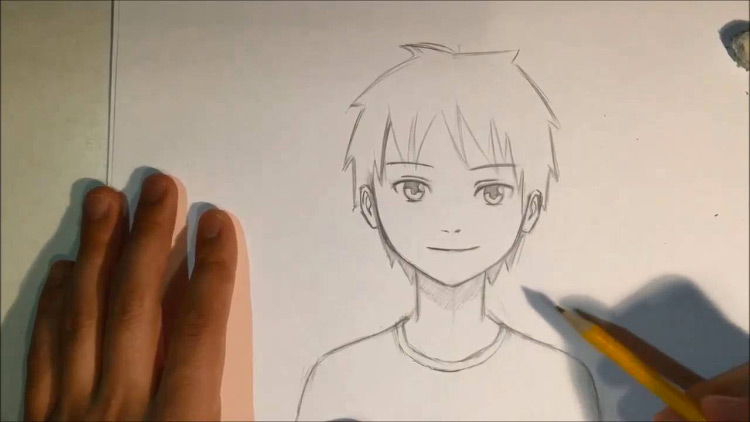 750x422 How To Draw Anime Free Step By Step Tutorials On The Anime - Face Sketch Anime
