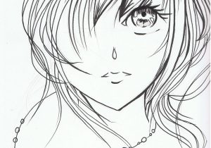 300x210 Sketch Anime Girl Face How To Draw Anime Girl Faces, Step By Step - Face Sketch Anime