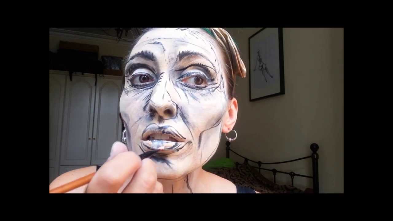 1280x720 3d Face Sketch Makeup - Face Sketch Makeup