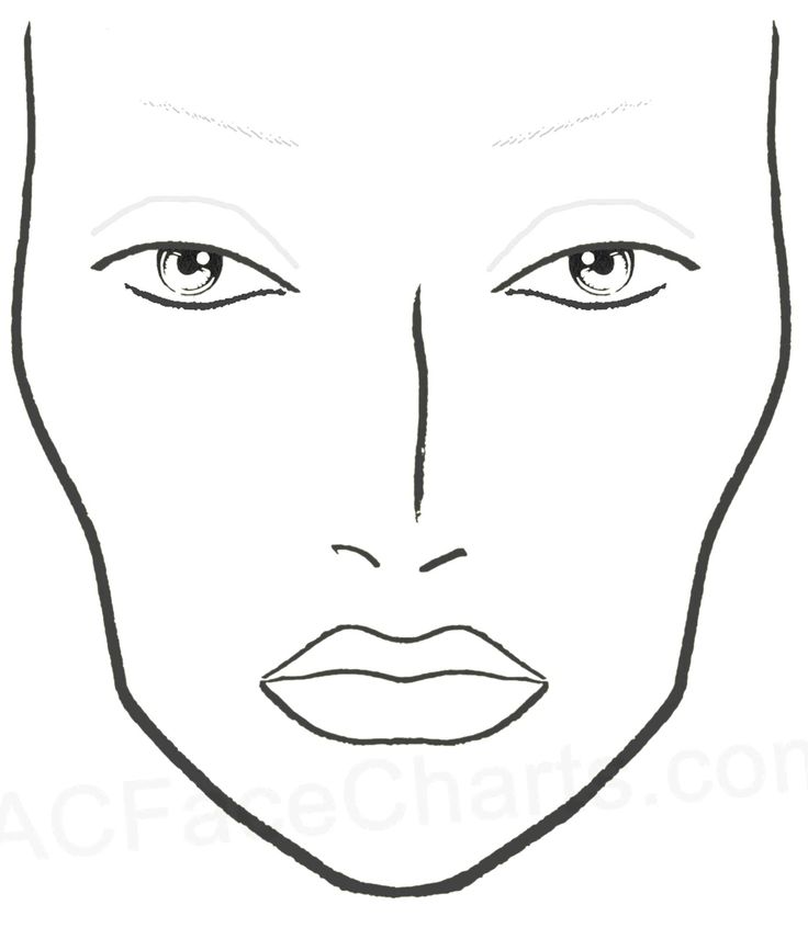 Makeup Forever Blank Face Chart