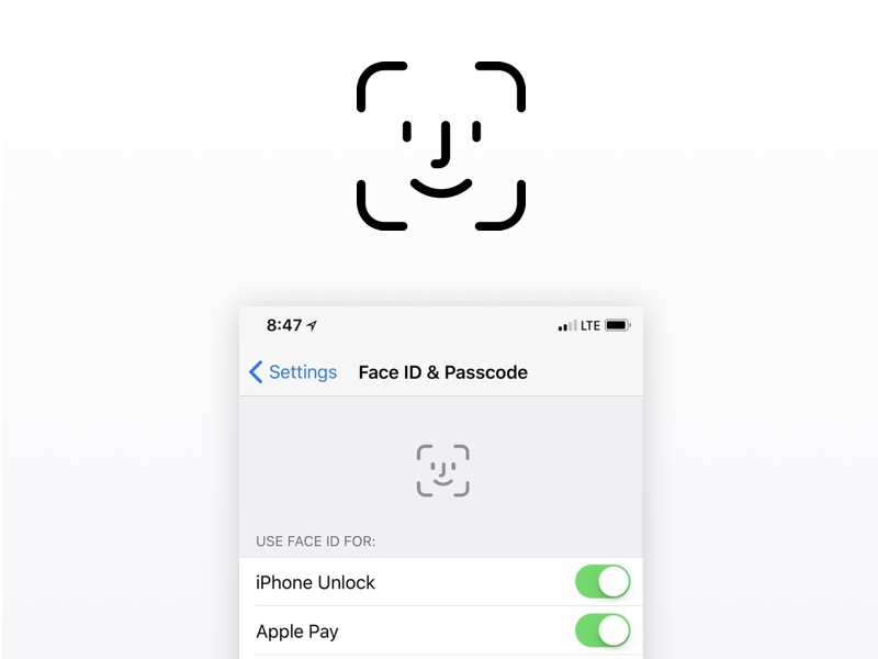 800x600 Iphone X Face Id Vector Logo Sketch Freebie - Face Sketch Template
