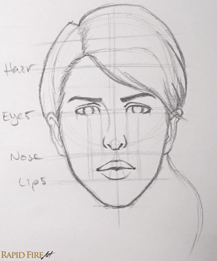 Face Sketch Tutorial at PaintingValley.com | Explore collection of Face ...