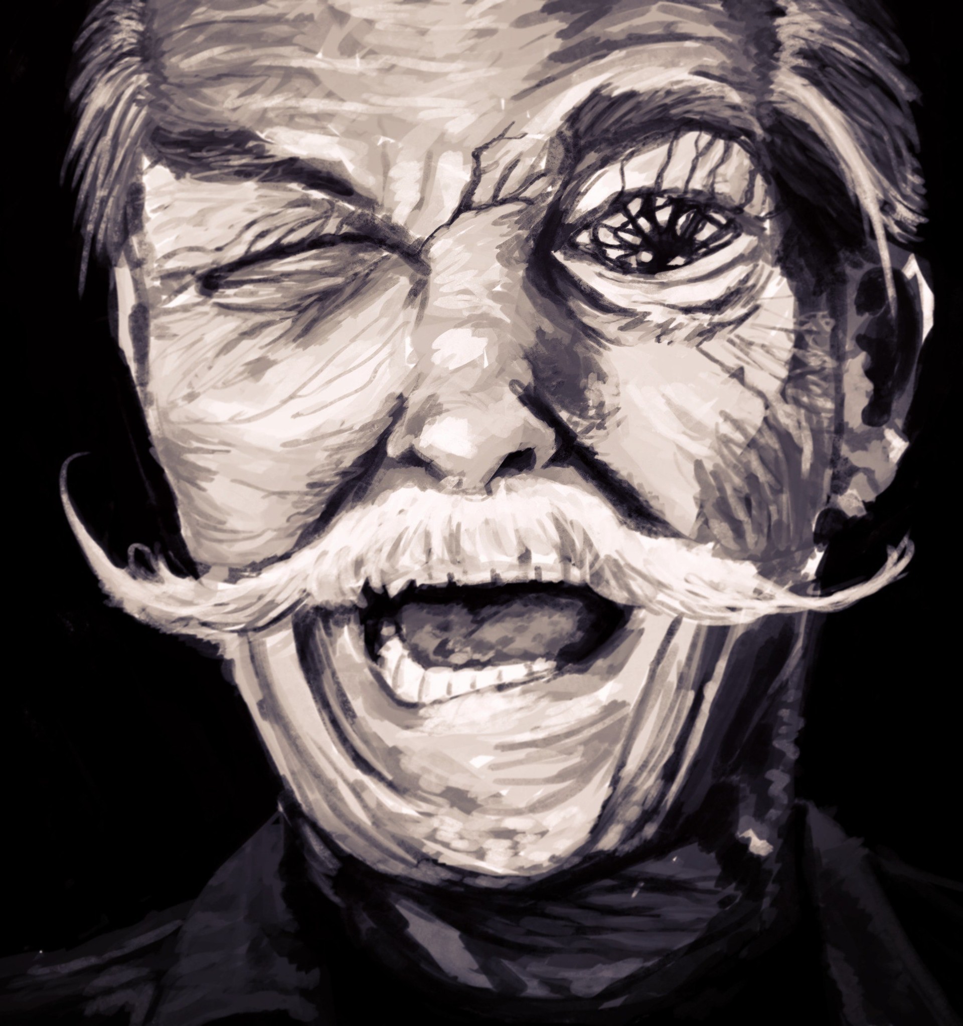 1920x2047 Mark Lebedev - Face Study Sketch