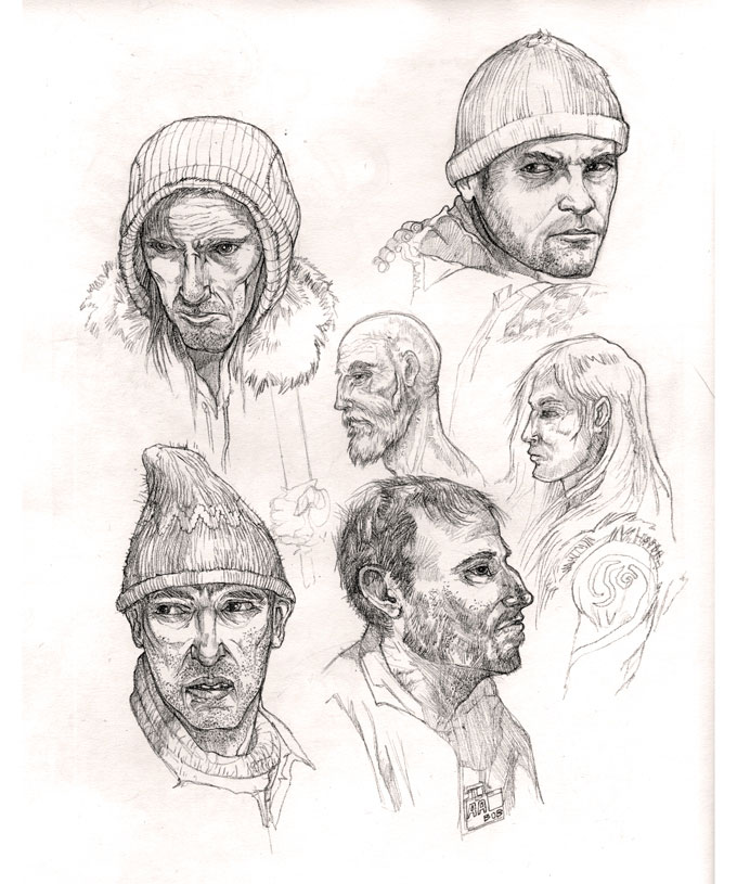 680x815 Face Studies - Face Study Sketch