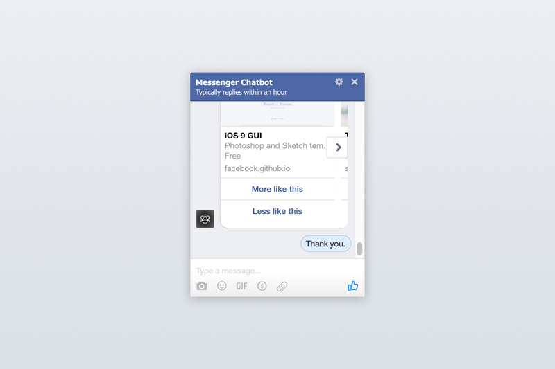 800x533 Facebook Messenger Ui Kit For Chatbots Sketch Freebie - Facebook Sketch