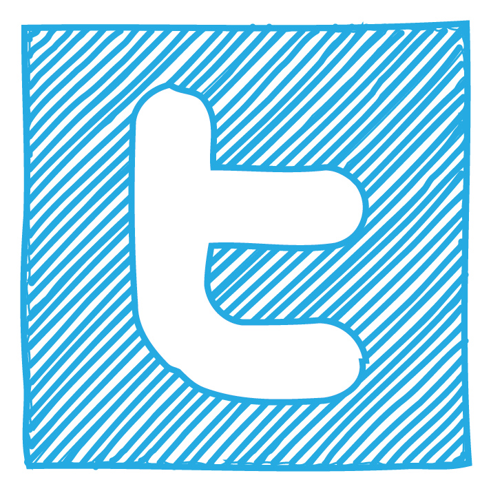 713x713 Twitter Icon Sketch Twitter Sketched Icon Logo Made In - Facebook Sketch