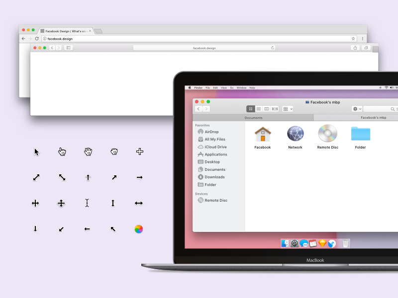 800x600 Facebook Desktop Kit Sketch Freebie - Facebook Sketch