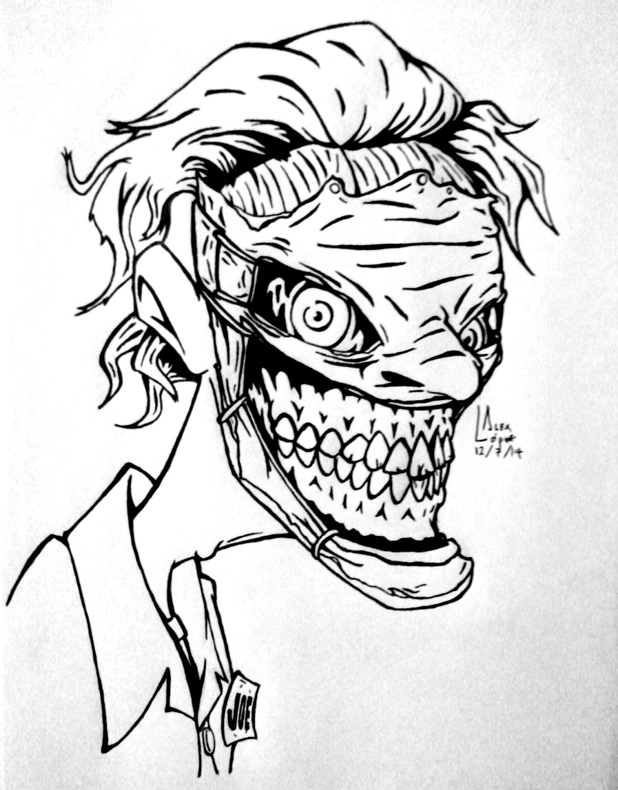 897x1147 Faceless Joker - Faceless Sketch