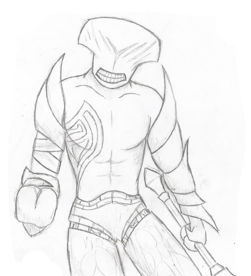 854x936 Faceless Void (Sketch) By Fl00rmaster - Faceless Sketch