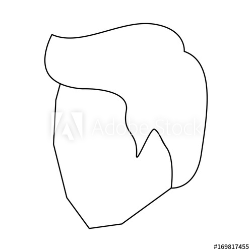500x500 Man Head Faceless With Short Hair Sketch Silhouette In White - Faceless Sketch