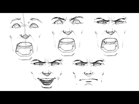 480x360 How To Draw Various Face Expressions - Facial Expression Sketches