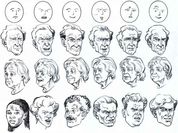 Facial Expression Sketches At PaintingValley.com | Explore Collection ...