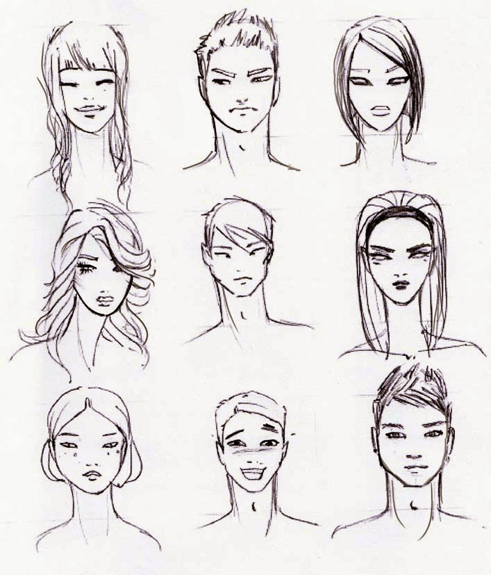  Facial Expression Sketches at PaintingValley.com Explore collection 