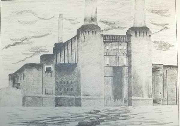 600x420 Factory Sketch On Behance - Factory Building Sketch