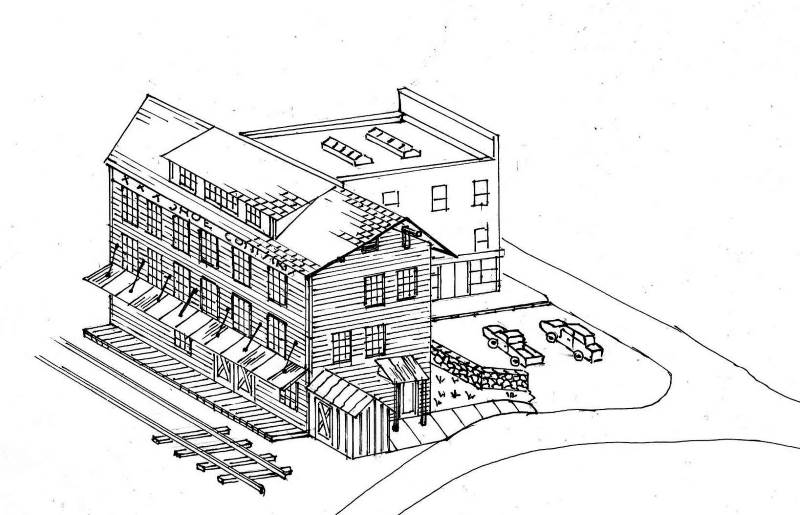 800x515 Railroad Line Forums - Factory Building Sketch
