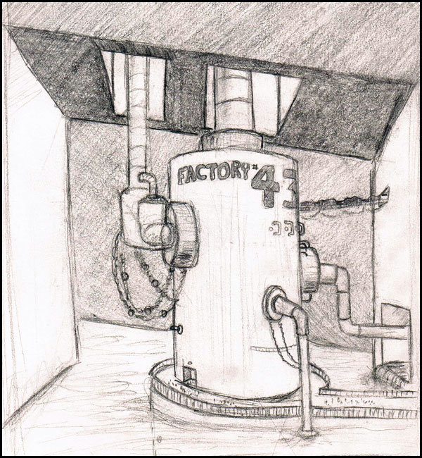 600x650 Factory Sketch By Matkaminski - Factory Sketch