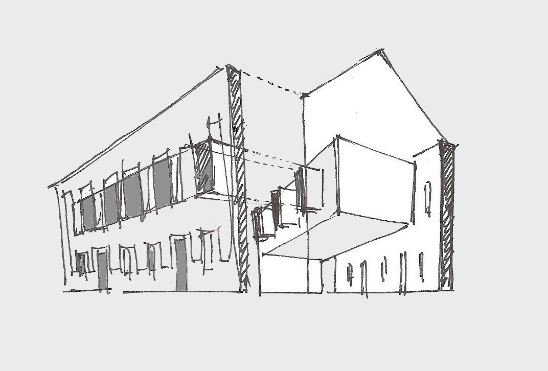 1072x726 Gallery Of Rehabilitation Of The Old Butter Factory M.s.b - Factory Sketch