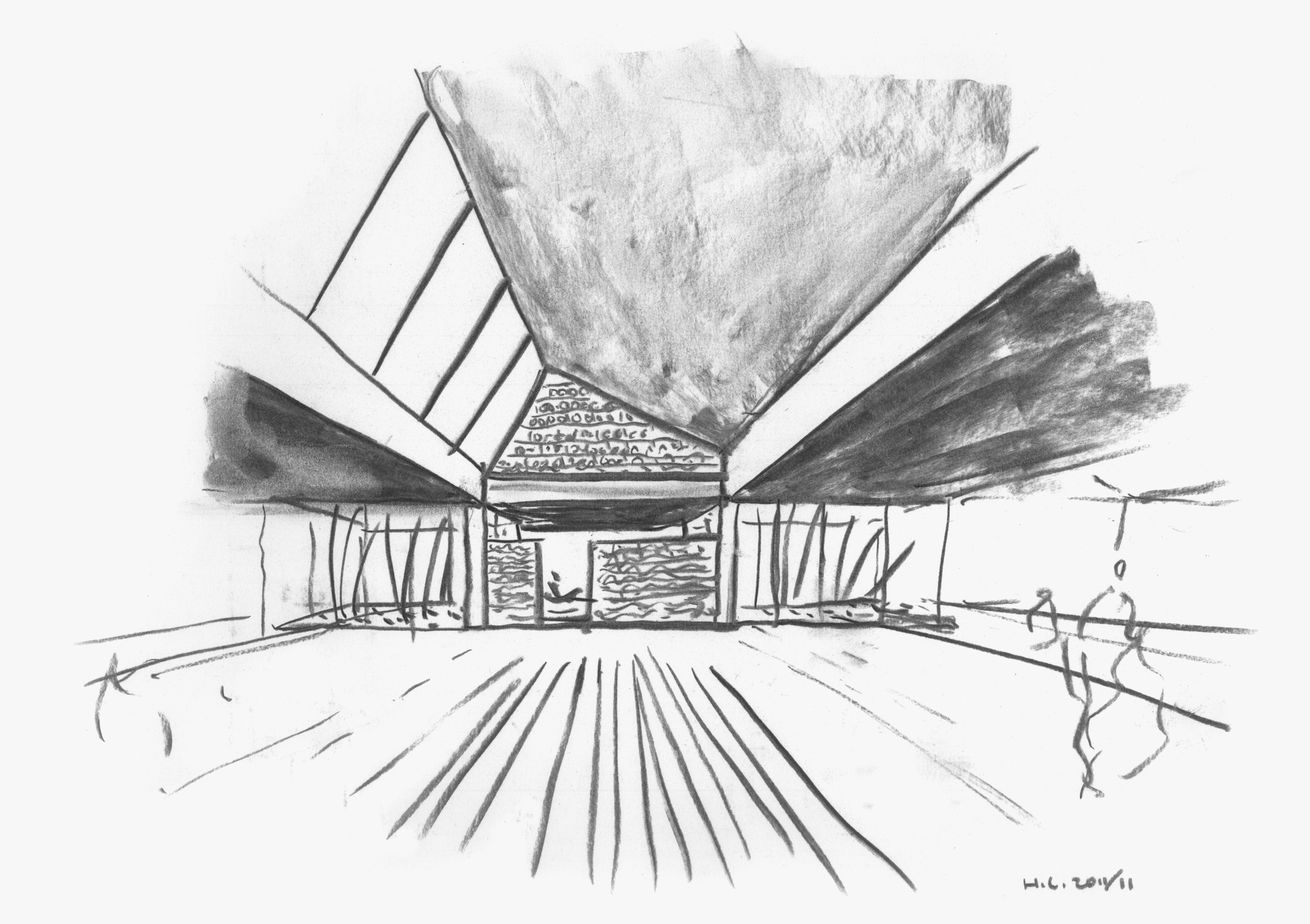 2000x1411 Gallery Of Wuyishan Bamboo Raft Factory Tao - Factory Sketch