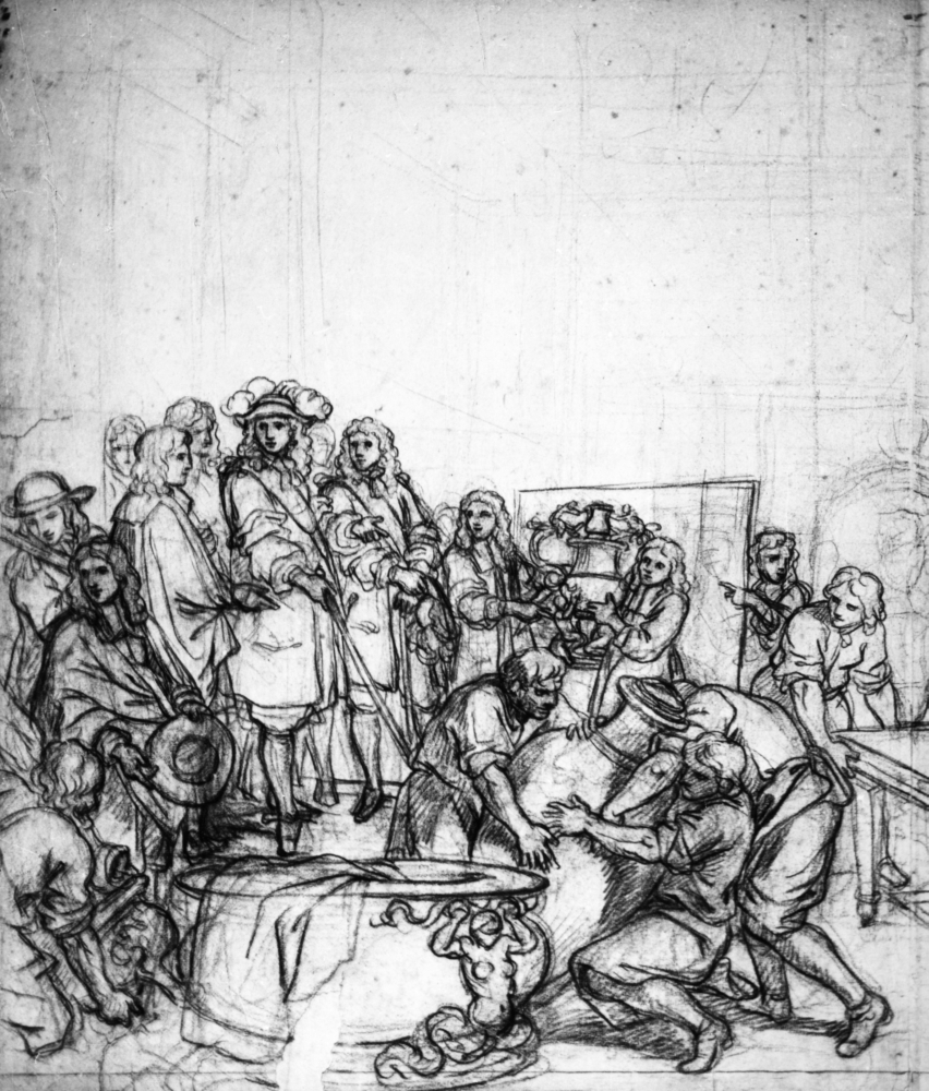 852x1000 Louis Xiv (1638 1715)nking Of France 1643 1715 The King And His - Factory Sketch
