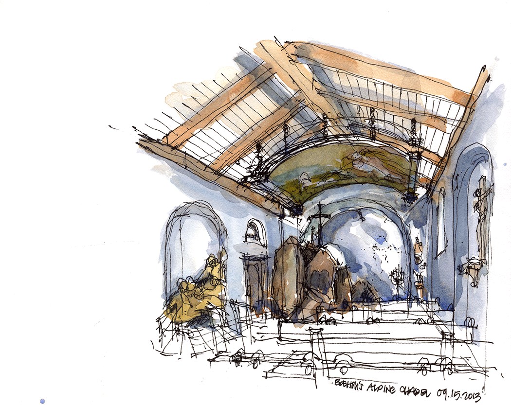 1050x833 Urban Sketchers Seattle Sketches From Boehms Chocolate Factory - Factory Sketch