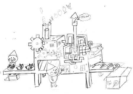 450x319 Candy Factory Sketch This Is The Sketch I Made To Design - Factory Sketch