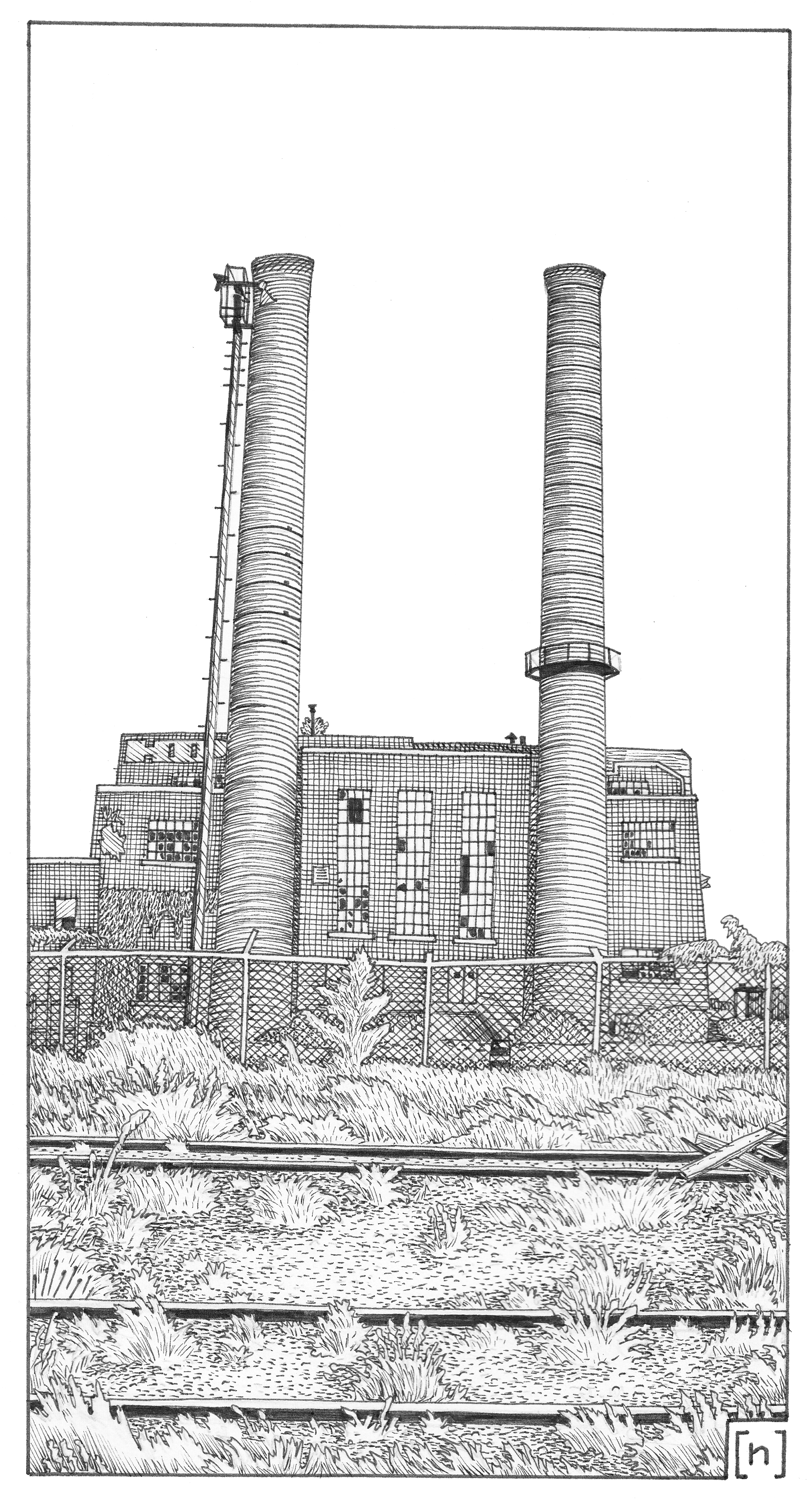 1708x3156 Sketch Sketchingmontreal - Factory Sketch